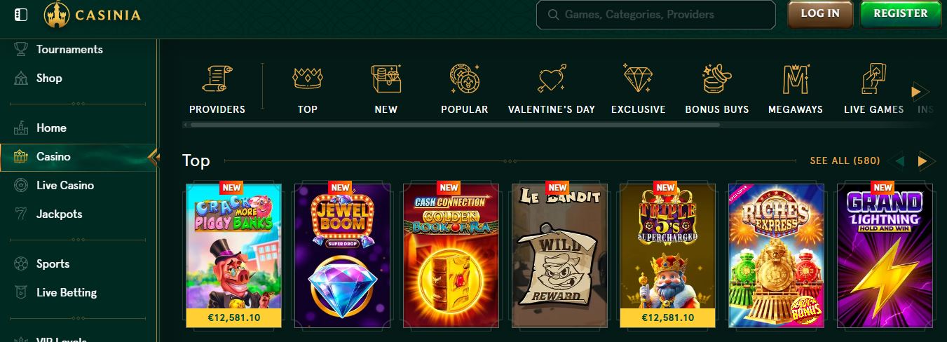 Busca tus tragamonedas favoritas entre miles de juegos
